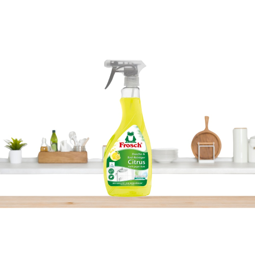 Chai Xịt Vệ Sinh Phòng Tắm, Loại Bỏ Bụi Frosch 500ml Hương Chanh